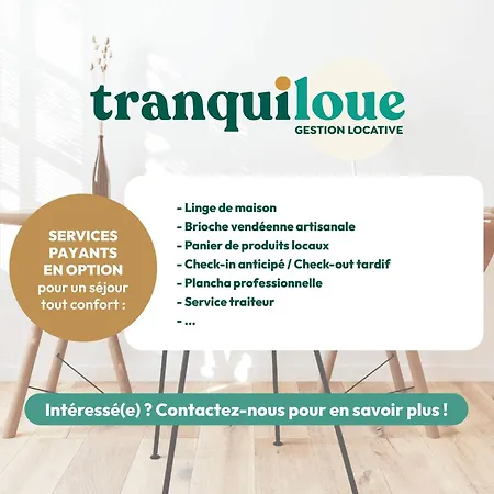 Tranquiloue - Pratique Proche Puy Du Fou *